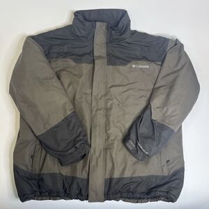 Columbia Omni-Shield Hooded Winter Jacket Men’s XXL Olive Green Black